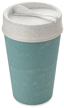 Koziol ISO TO GO Double-Walled Mug with Lid 400 ml, TO GO Mug, Bamboo Not Included
