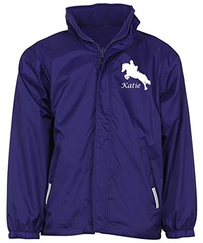 Luvponies Veste d'équitation personnalisable pour fille, violet, L
