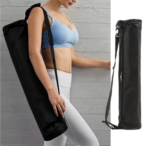 Oaygat Yoga Mat Bag with Adjustable Carrying Strap Gym Beach Travel Carrier Bag Yoga Mat for Women and Men Home Workout Pilates Bag Portable Multifunction Storage Pocket Full Zip Exercise Yoga Mat Bag