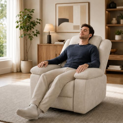 BLSYHDH Silla de masaje eléctrica, silla masajeante con calefacción, silla relax con función de masaje, silla lounge relax con función reclinable, vibración, calefacción (Estilo Brun-B)