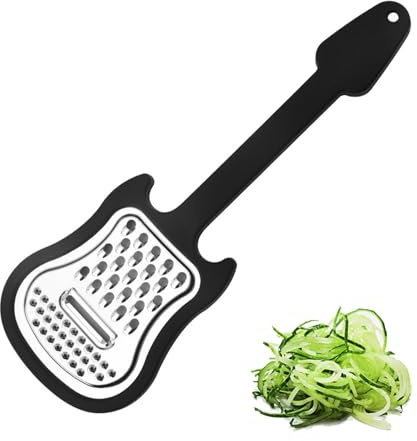 Manuale Grate di formaggio in acciaio inossidabile - Design a di chitarra | Strumento da cucina versatile per grattugiarsi e tritare il formaggio, verdure e frutta, per patate