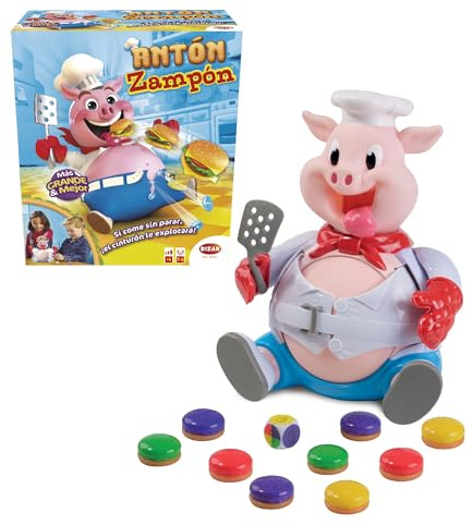 Bizak - Anton Zampon - Juego de Mesa Infantil para Niños y Niñas a Partir de 4 Años - Juego Divertido y Educativo para la Familia - Estimula Reflejos - 2 a 6 Jugadores - Versión en Español (64550084)