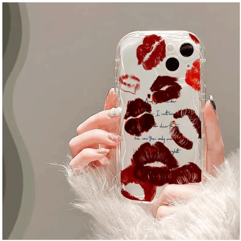 LIRASIRA Compatible con Xiaomi Redmi Note 9S/Redmi Note 9 Pro Diseño Huella Labio Pantalla Completa Funda Blanda Europea