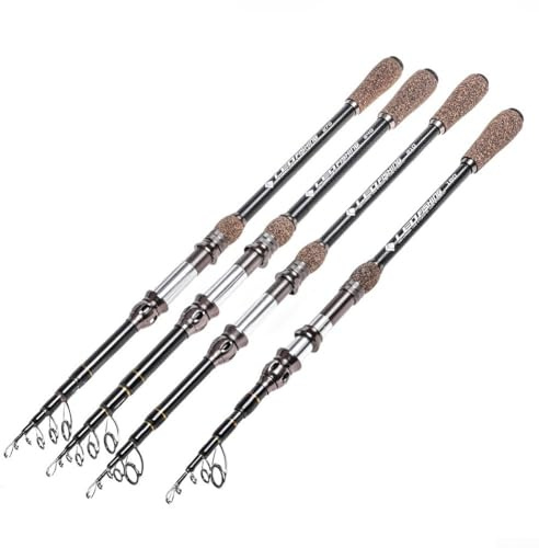 Seaside Fishing Gear Carbon Fiber Telescopic Fishing Rod with Stainless Steel Guides (210)