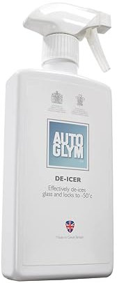 Autoglym De-Icer, 500ml - Fast Acting Car De-Icer Spray Made with Water-free Formula to Quickly Clear Frost, Ice or Snow Without Re-freezing