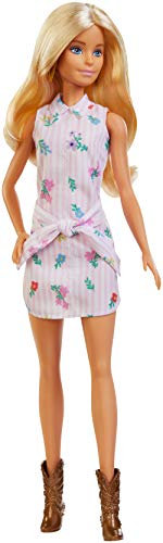 Barbie Fashionistas Puppe im Blumenkleid & Cowboystiefeln