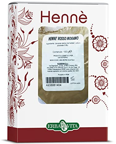 Hennè Color Capelli Rosso Mogano Erbavita