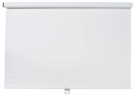 Thermal Insulated Blackout Fabric Roller Blinds, Easy Fit Room Darkening Shades Fittings Included White (Width 120cm x Length 165cm, Thermal Blackout, White), BK004