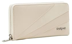 Desigual Mone_Machina Fiona, Portefeuille à Trois Volets pour Femme, Blanc, 20.5