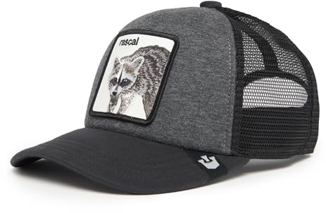 Goorin Bros. Trucker Hat Herren - Mesh Baseball Snapback Cap - The Farm, Anthrazit (Racacoonie), Einheitsgröße