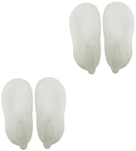 Ipetboom 2pcs Silicone Socks Gel Moisturizing Cracked Foot Socks for Men Women White