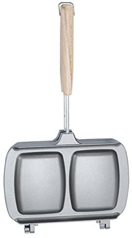 TOPBATHY Padella Antiaderente Per Panini Da Cucina Macchina Per Colazione Teglia Per Frittata Doppia Da Forno Per Uso Domestico