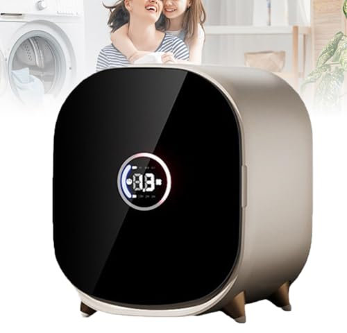 Secadora pequeña, Secadora de Ropa portátil, Secadora de Condensador portátil de 5 kg, Secadora con ventilación de 18 l, Secadora de Centrifugado compacta silenciosa de 35 db, encimera