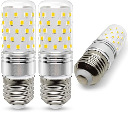 wossluck E27 LED Warmweiss Glühbirne, 6 Watt 600 Lumen LED Lampe E27, ersetzt 60W Halogenlampe, A60 Leuchtmittel, Warmweiß - 3000 Kelvin, 3 Stück