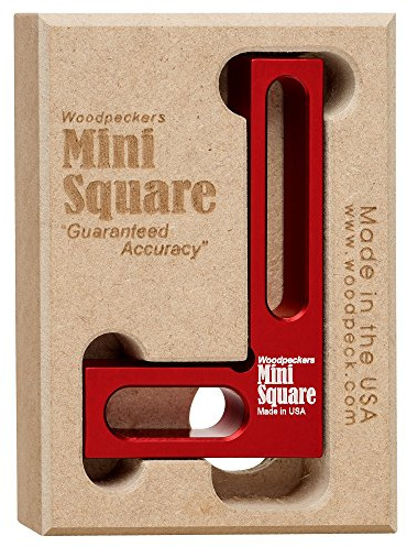 Woodpeckers Mini Square, Made in USA, Small Pocket Woodworking Square for Setup, Assembly, Checking Cutting Edge