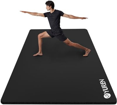 RYTMAT Yogamatte Gymnastikmatte 15mm Dicke Fitnessmatte 195x90cm Breit NBR Sportmatte für Home Gym Yoga Pilates Aerobic Training mit Tragetasche