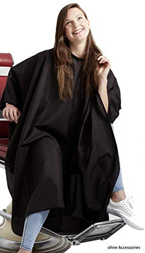 Fitters Friseurumhang mit Handschlitzen Barbertex Germany: 60°C waschbar, soft, Hakenverschluss, antistatisch