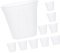 TEHAUX 10st Transparenter Blumentopf Blumentöpfe Für Gärtnereien Orchideentopf Mit Löchern Starter Töpfe Pon 6 Zoll Blumentopf Kinderzimmer Töpfe Klar Kräuter Plastik Pflanze Weiß