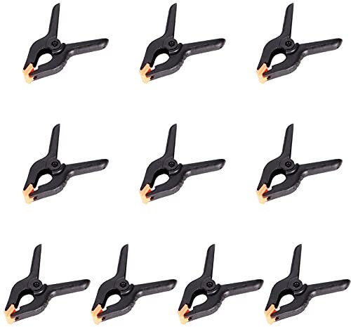 10 Stück klammern klemmzwingen, 2 6.5CM klemmzwingen schwerlaste, federklemme bis 3CM spannweite, klammern groß Federzwingen clamps für Robustheit, Heimwerken, Fotografie, Studio, Leben