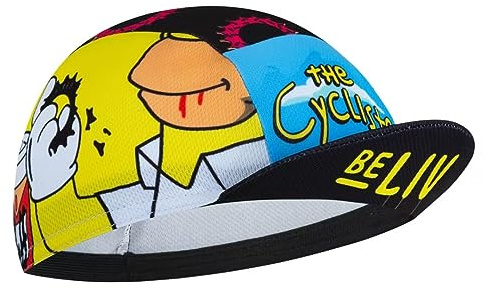 Bikingbros Funny Cycling Cap - Men and Women Cycling Hat-Under Helmet Bike Cap One Size