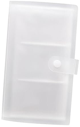 Ciieeo 120 Aufbewahrung von Visitenkarten Visitenkartenhalter Visitenkartenetui Fotoalbum Visitenkartenbuch Aufbewahrungsheft Geschäftskartenhalter Plastik