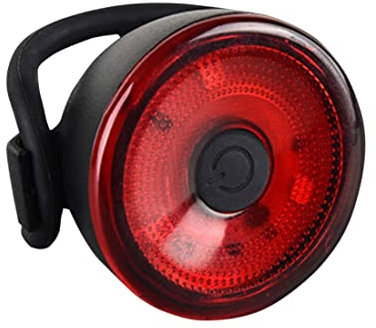 Fanale posteriore per bici Tipo di batteria intelligente Lampada di avvertimento Luce di sicurezza Fanale posteriore per bicicletta Luce posteriore per casco da ciclismo Avviso di sicurezza Lampada