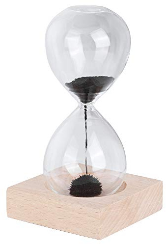 Magnetic Hourglass Sand Timer, 18-30 Seconds Magnetic Timer Desktop Timer Hour Glass Timer with Base for Office Desk Home Decor