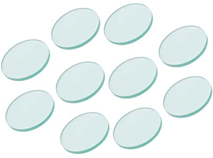 Gatuida 10pezzi Lastra Di Vetro Trasparente Per Contatore Dell'acqua Lastre Di Vetro Per Indicatori Dell'acqua Resistente e Pratico Per Uso Prolungato