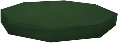 Ssguopte Couvercle de bac à Sable imperméable Hexagonal 84.3x78.4x9.1 Tissu Oxford Protection UV Couverture de bac à Sable poussière pour Jardin extérieur, Vert