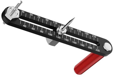 Extendable Thin Guide Round Cutter With Metric And Imperials Scales For Accurate Woodworking Standard Cutter Easy Setups Mechanism