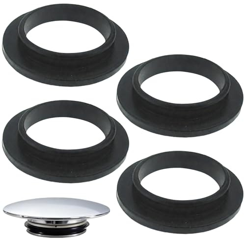 4 Pieces 40mm Drain Washers, Sink Hose Washer, Convex Sealing Ring, Replacement Gasket for Plumbing, Sink Pipe Fittings