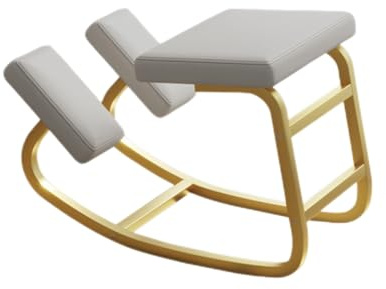 Silla ergonómica para arrodillarse, asiento de soporte de postura ajustable, taburete móvil para computadora para uso en casa y oficina