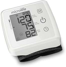 Microlife BP W10 Basic Tensiomètre Poignet, Garantie 5 ans, Précision Professionnelle, Arythmie, Indicateur Bon Positionnement, Validation Clinique, Echelle OMS, 30 mémoires