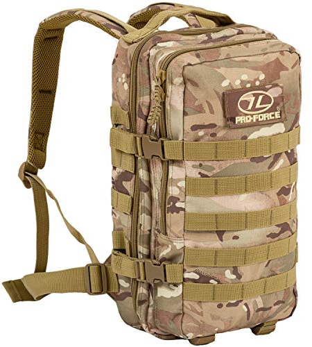 Highlander Militärischer Tactical Assault-Rucksack wasserdichte Recon 20 Liter-Rucksack mit Mehreren MOLLE-Befestigungspunkten für zusätzliches Zubehör und Ausrüstung (HMTC)