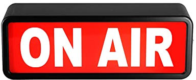 Panneau lumineux LED ON AIR / #1 Article pour (Youtube/Studio/Home Studio/entreprise/bureau ou décoration murale). Bouton marche/arrêt simple et facile. Disponible pour alimentation USB et piles AA.