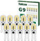 Tailcas 3W G9 Led Light Bulbs, Cool White Led G9 Bulb (Equivalent 30W Halogen Bulb) Mini Capsule Lamp Cool White 360 Degree 300LM 6000K AC 220-240V for Lighting Decor, Chandelier Home 10 Pack