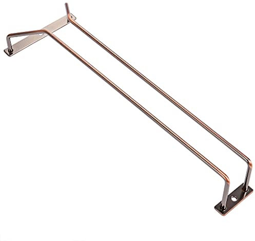 Dianoo Portabicchieri da vino in bronzo, 35,5 cm, 1 colonna, contiene 3-4 bicchieri