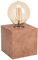EGLO Tischlampe Prestwick 1, 1 flammige Tischleuchte industrial, Nachttischlampe aus Metall, Wohnzimmerlampe in Rost-Braun, Lampe mit Schalter, E27 Fassung