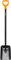 Fiskars Schaufel mit solidem D-Griff, 1,27 m