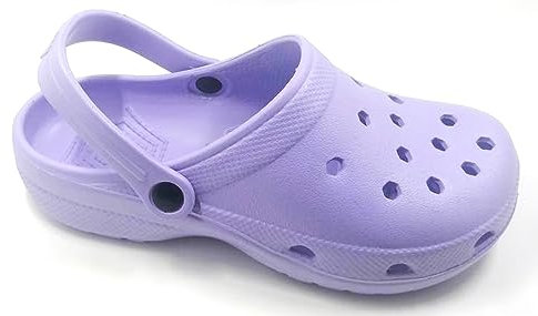 Ladies Womens Mules Slippers Nursing Garden Beach Hospital Clogs Shoes Sandals Purple