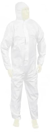 Meditrade Suavel Yeti Chemischer Schutzanzug Kat IIITyp 5/6, Typ 5B/6B, Farbe weiss, Gr. XXLKörpergröße: 188-194cm | Packung (1 Stück)