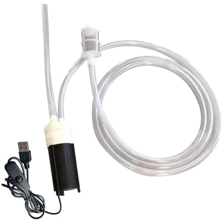 perfk Bomba de sifón para elaboración de Cerveza, Bomba eléctrica USB para vinos, Suministros para elaboración de vinos, Manguera de Tubo de Bomba de sifón,