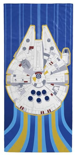 Jay Franco Star Wars Towel with Millennium Falcon For Bath, Beach, & Pool, 71cm x 147cm