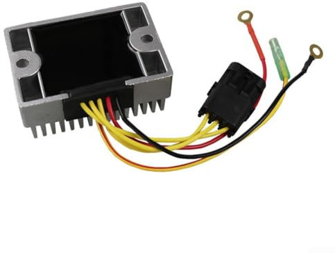 Zilimontt Voltage Regulator Rectifier, Replacement Part OEM 4011182 with Enhanced Cooling System Overheating for PROTECTION Anti-Corrosion Wear-Resistant ABS Metal Construction