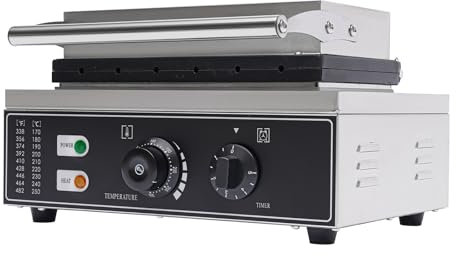 Hot Dog Maker Avec Mixer Brosse 1500w Hot Dog Gaufrier 6 Hot Dogs Pour Toutes Sortes De Hot Dogs Gaufres Pour Boulangeries Restaurants Kiosques Snack Bars (Argent)