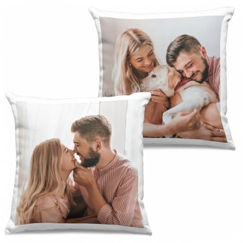 Regalisimos Cojín Personalizado 2 Caras con Foto y Texto - 35x35