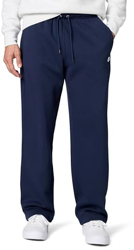 Nike Men's Club Open Hem Brushed Fleece Pants, Obsidian/Obsidian/White, Medium