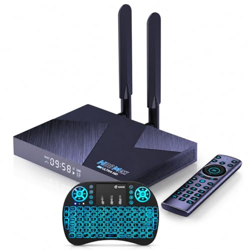 Android 12 TV-box H96 MAX V58 RK3588 Octa-Core 8 GB RAM 64 GB ROM WiFi6 Dual-Band Bluetooth 5.0 8K 4K USB 3.0 smart TV mediaspelare