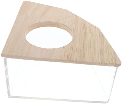 Toyvian Bac Transparent pour Chinchillas et Hamsters Bac à Sable Multifonction pour Bains de Sable et Toilettes