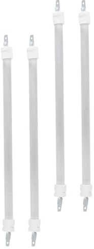 Housoutil Tube Chauffant Quartz 4 Pièces 24 CM pour Chauffage Portable, Élément de Remplacement pour Cuisinière Électrique, Accessoires Chauffants pour Appareils Chauffage Extérieur